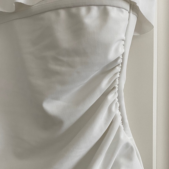 Kona Sol White Ruffled Kids Bodysuit - Picture 5 of 7